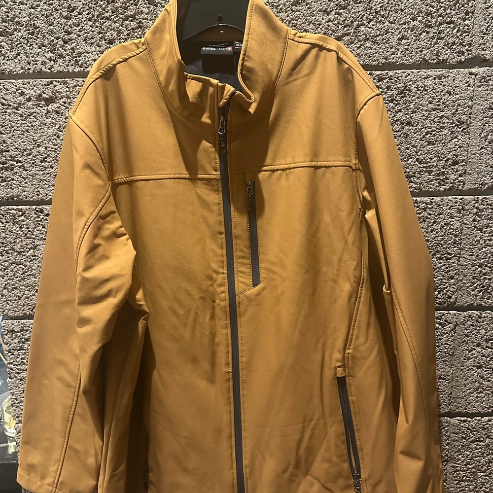 Swiss Tech Men's Tan Windbreaker Jacket